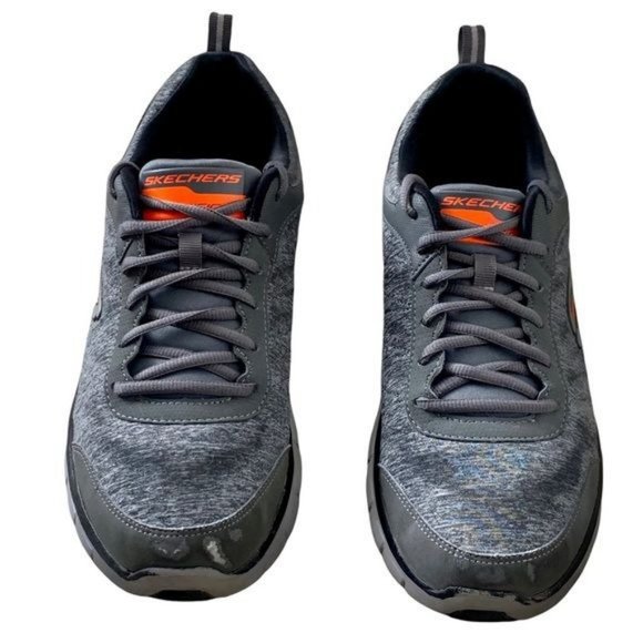 Skechers Other - Sketchers Light Weight Dual Lite Grey Low Top Lace Up Sneakers Size 10.5